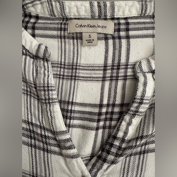 Women’s Calvin Klein Jeans Cozy Button Up Shirt size‎ Small - Picture 3 of 8